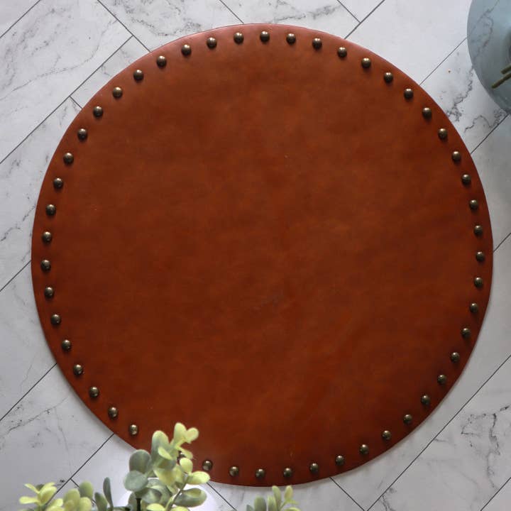 Tea and Linen - Wholesale Placemat - Studded Leather Placemats - Set of 43