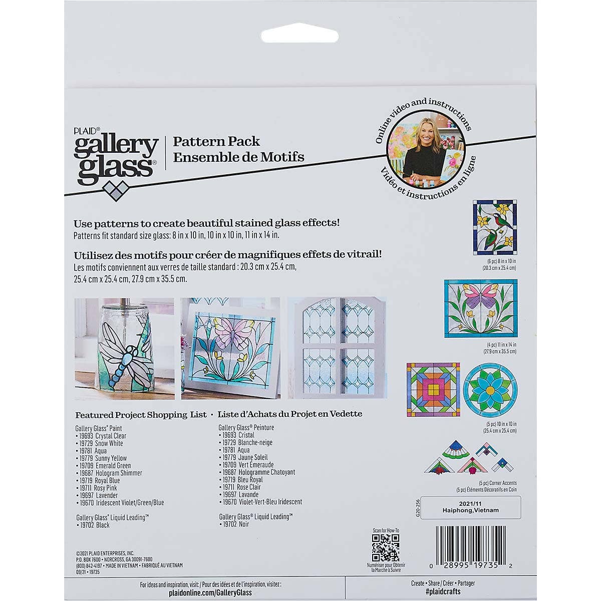 Plaid Crafts - Wholesale DIY Craft Kit - Gallery Glass ® Pattern Packs - Traditional7