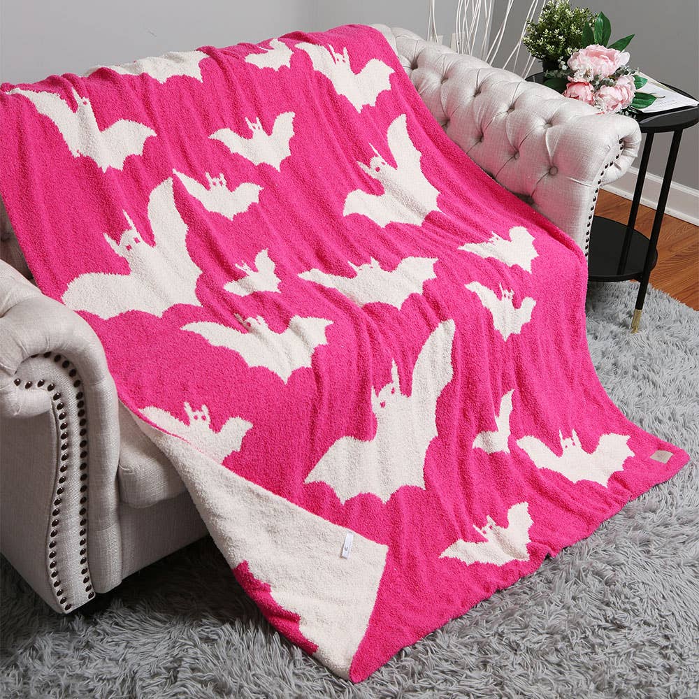Sensibling Corp. - Wholesale Throw blanket - Halloween Bat Patterned Reversible Throw Blanket6