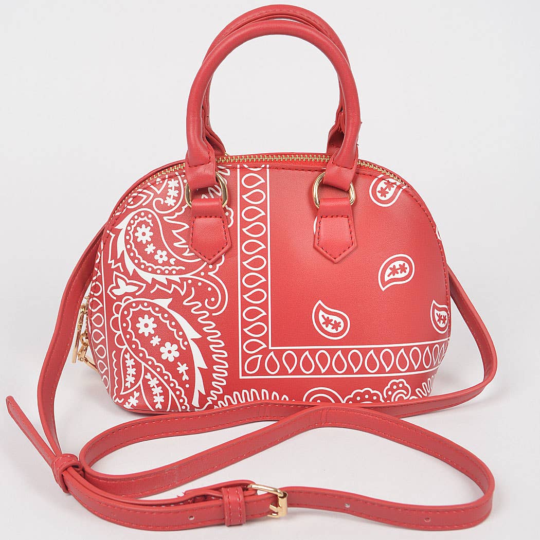 3AM BY H&D ACCESSORIES - Wholesale Crossbody Bag - Women's - Bandana Print Handle Bag4