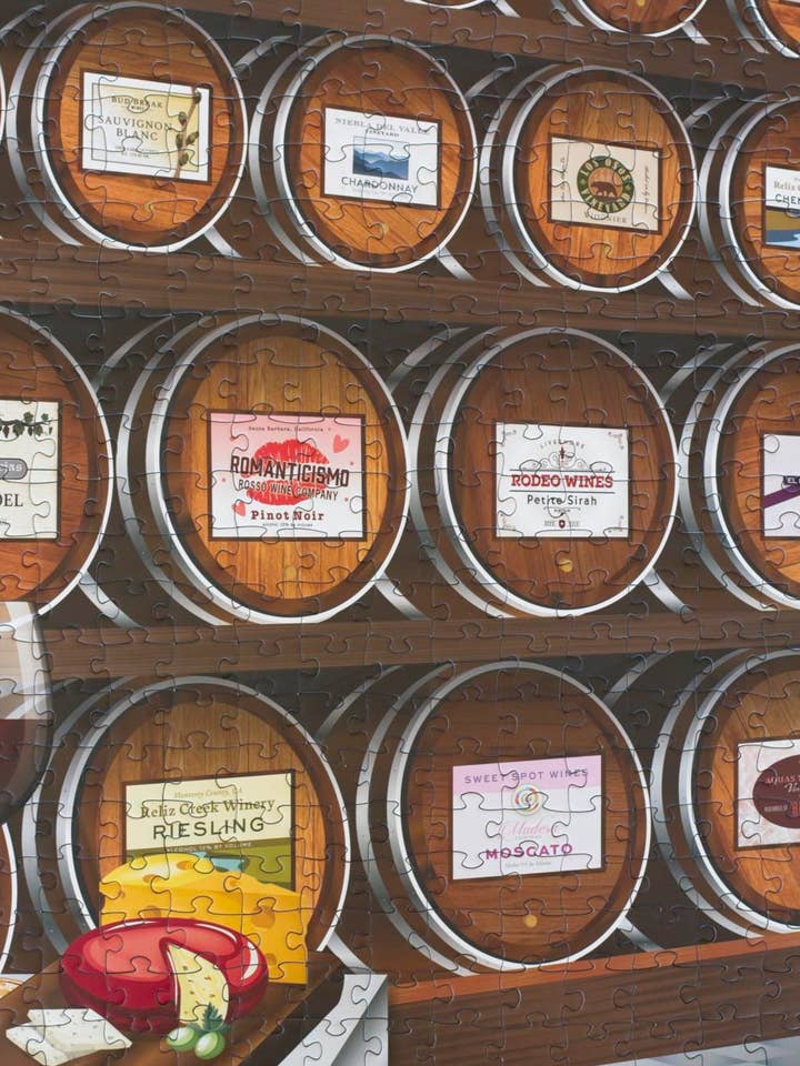 California Wine Tasting 500-piece Jigsaw Puzzle for wholesale by Oakland Puzzle Company