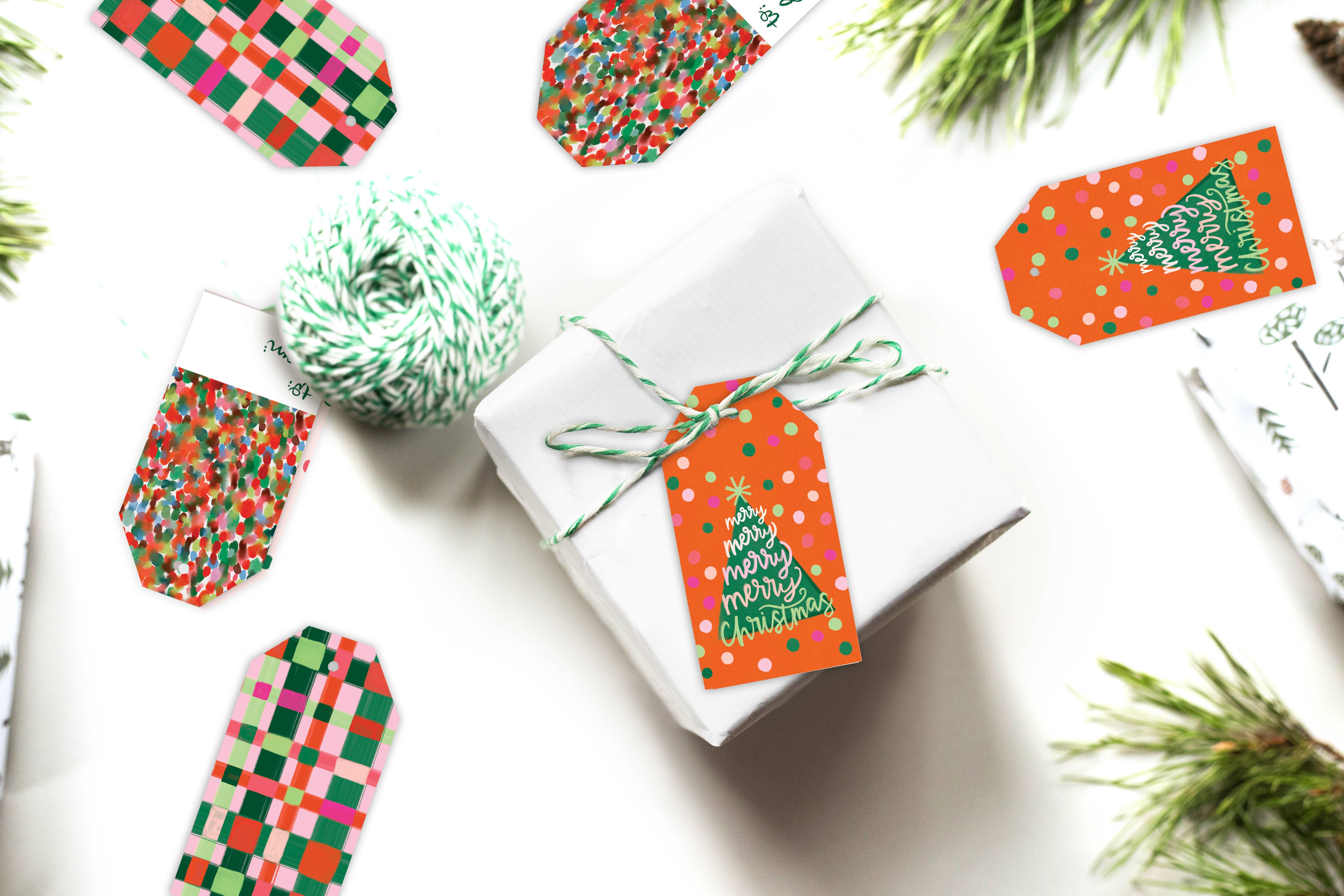 The Paper Curator - Wholesale Gift Tag - Mod Christmas Gift Tag Set1