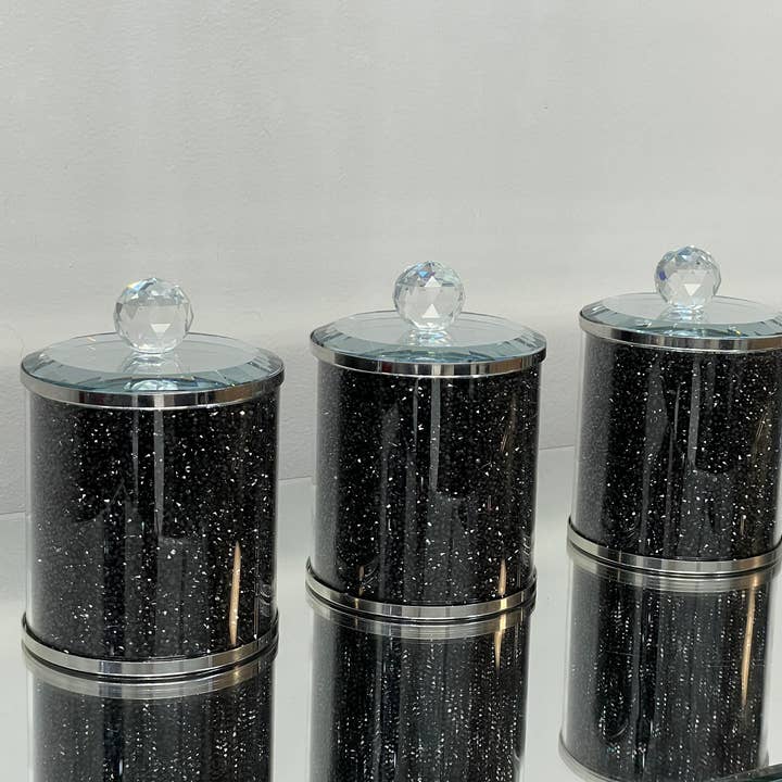Amazing Rugs - Wholesale Canister Set - Ambrose Exquisite Tea, Sugar, Coffee Canisters with Tray