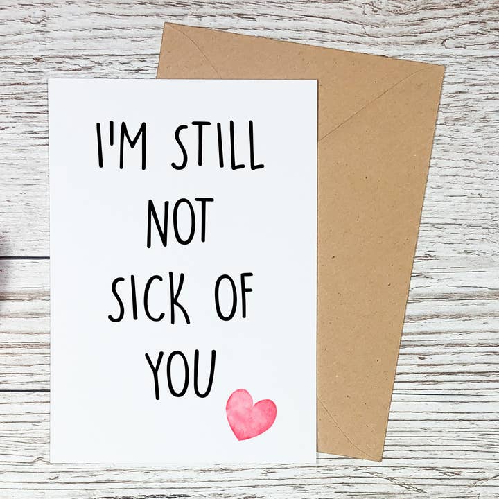 Sorry Not Sorry Co - Vente Cartes de déclaration d'amour - Cartes d'anniversaire, cartes de Saint-Valentin, cartes d'amour, cartes Snarky