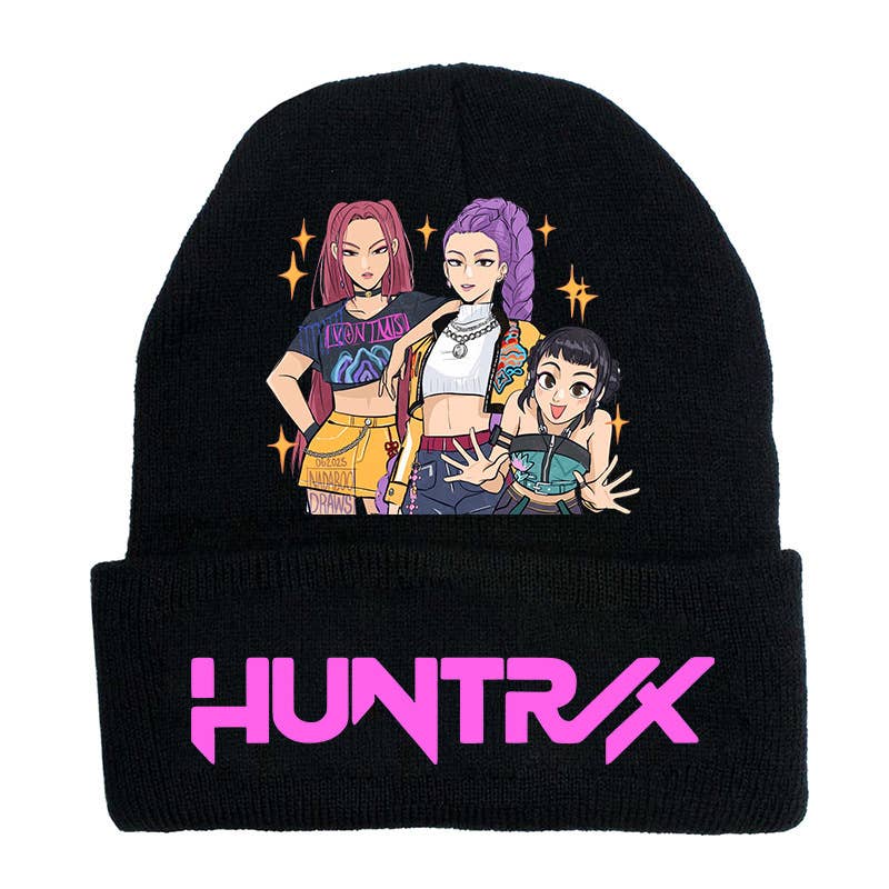 Lilyrosy（Duty free) - Wholesale Beanie - Kids - K-POP Demon Hunters Custom Knit Beanie,Adult & Kids Friendly8