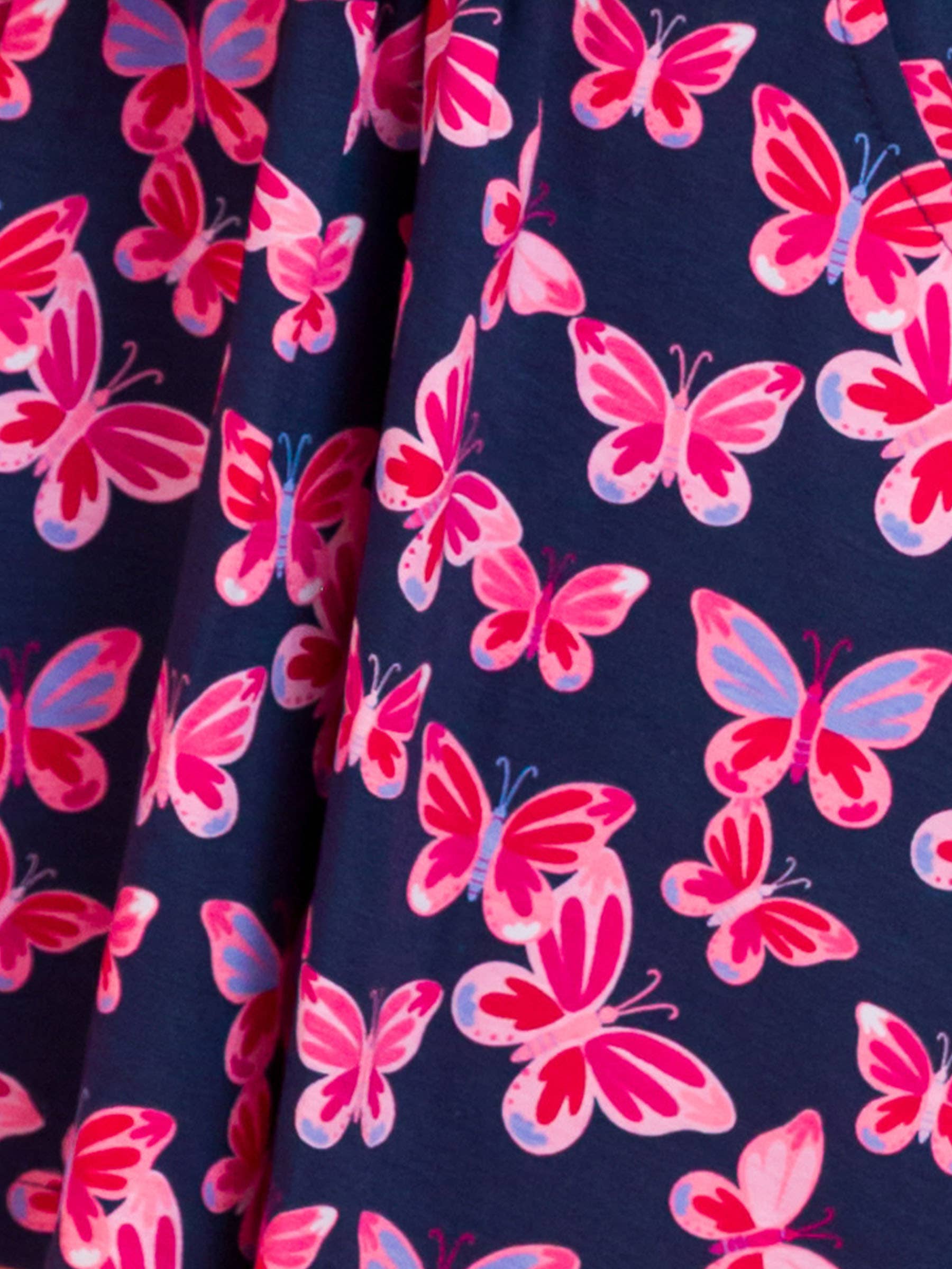 Navy Girls Butterfly Bliss Classic Ruffle Leggings for wholesale on Faire5