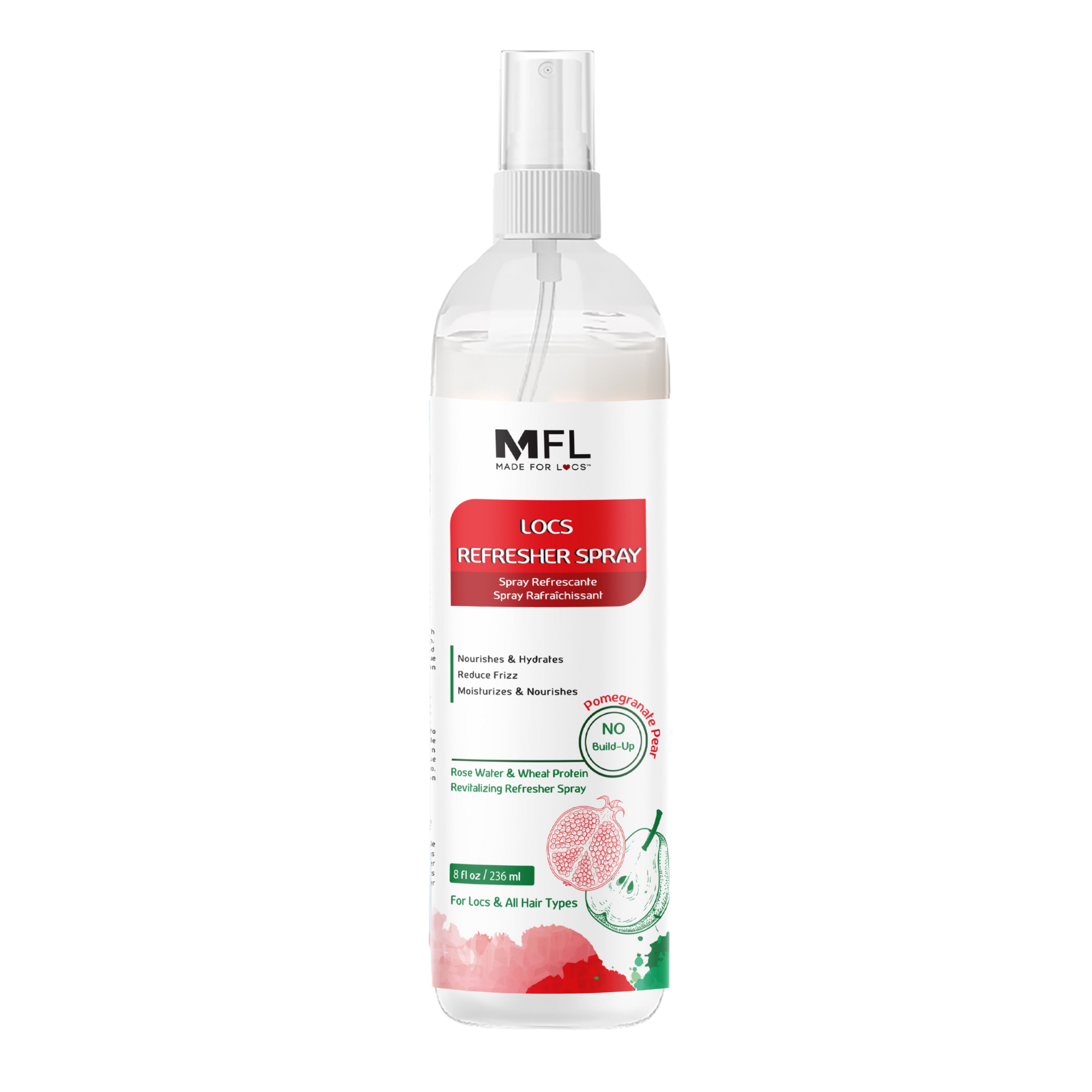 Made For Locs - Wholesale Hair Spray - Locs Rose-Water Refresher Spray | 8 oz10