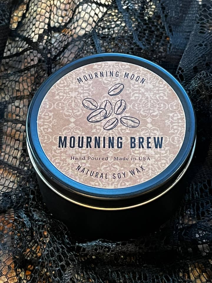 Mourning Brew Soy Candle for wholesale by Mourning Moon Candles