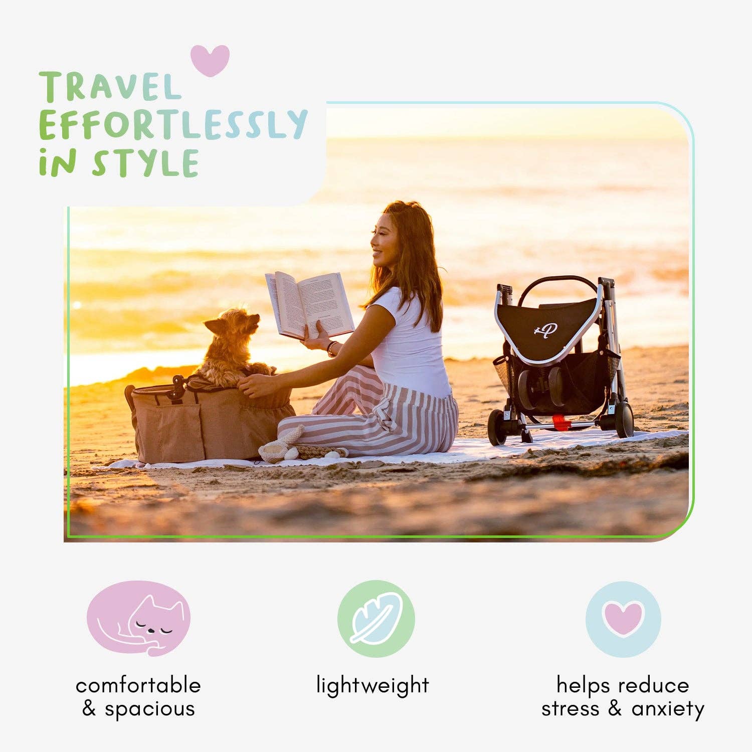 Petique - Wholesale Pet Carrier - Cat/Dog - Newport Pet Stroller (3-in-1 Travel System)27