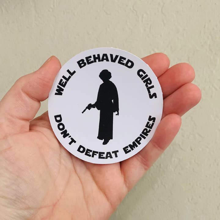 Well Behaved Girls - Star Wars Sticker/Magnet for wholesale by Oily Graphic Creations