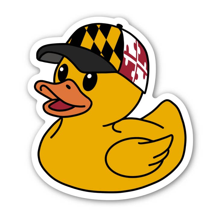 Pegatina de pato de goma de Maryland para venta al por mayor de Jami Creates