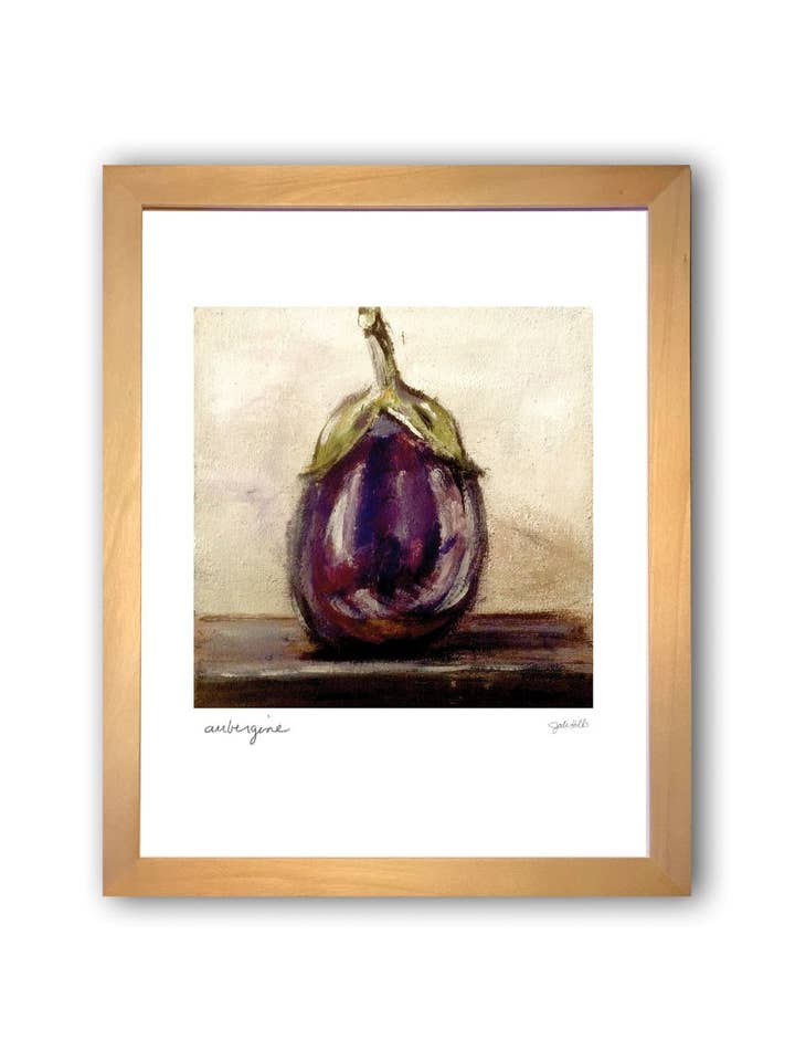 aubergine ⎮ Frugtkunsttryk for engroshandel hos Studio J by Jodi Hills