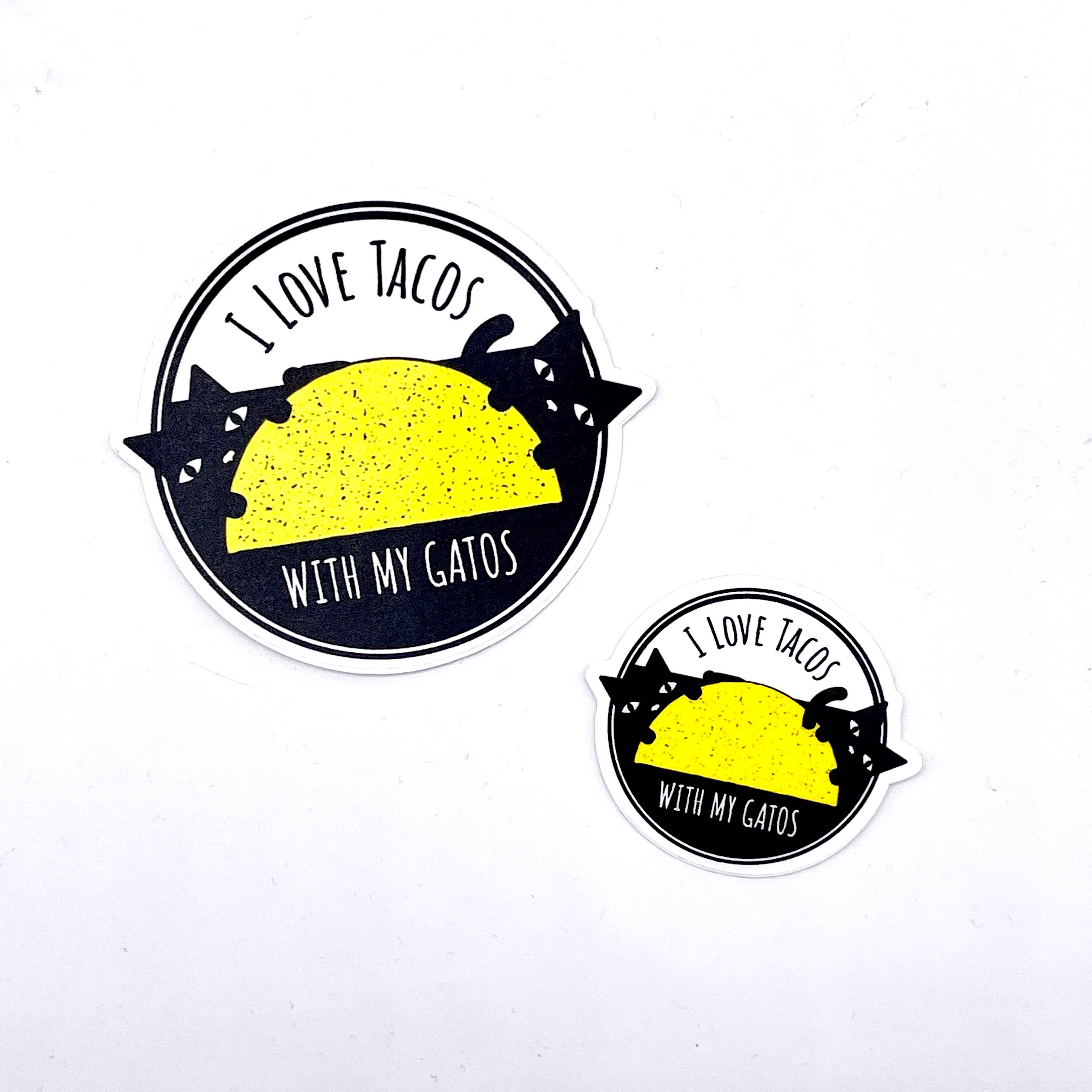 Metal the Brand - Venta al por mayor Pegatina - Pegatina Tacos con mis Gatos