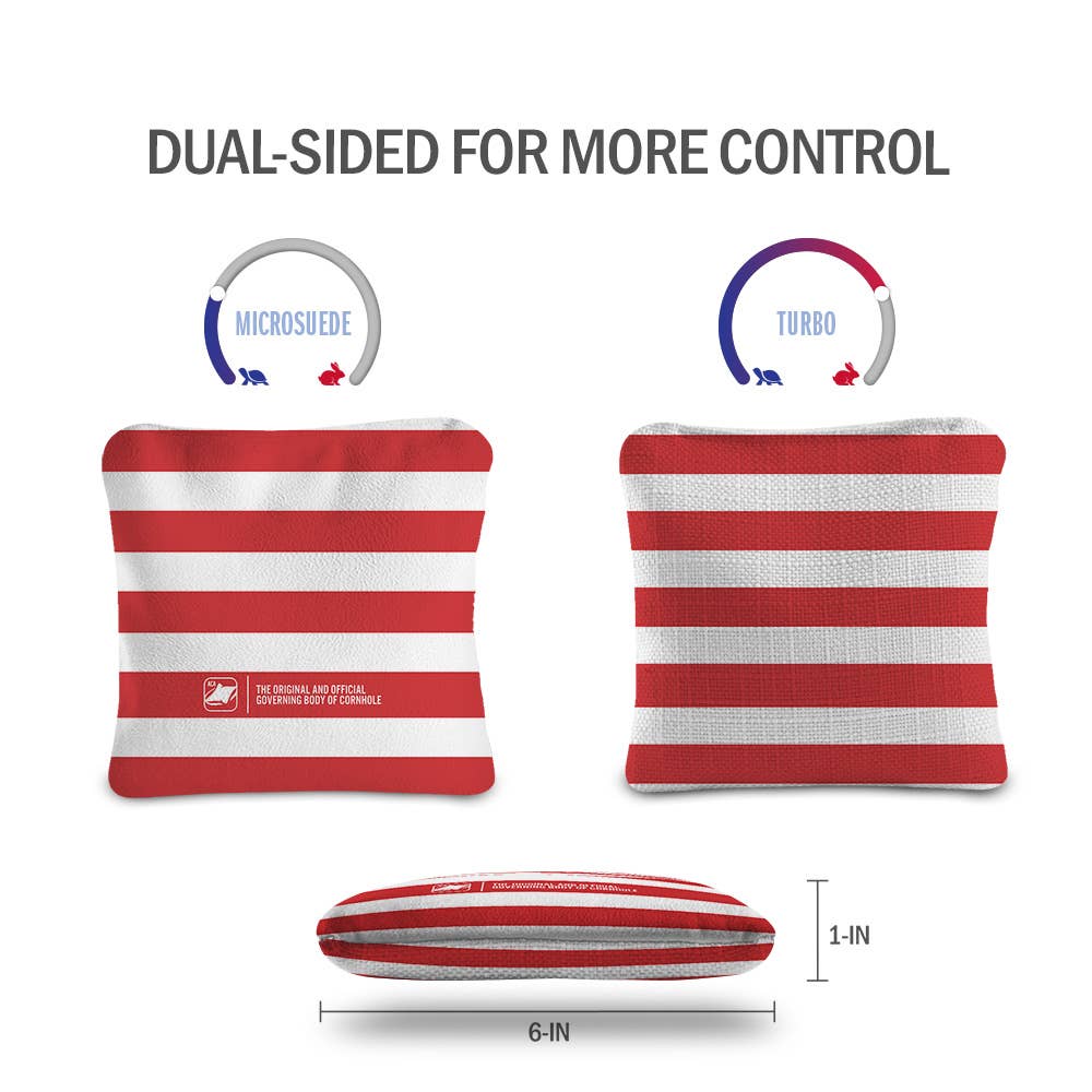 American Cornhole Association - Wholesale Cornhole - Bold Stars & Stripes Synergy Pro Cornhole Bags8