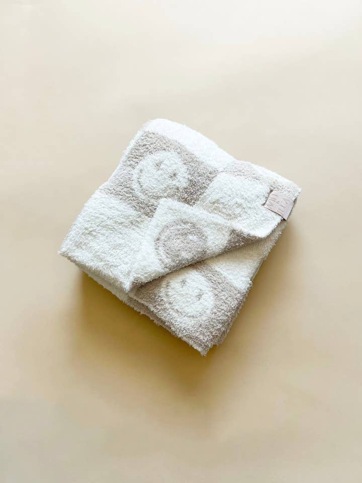Aziel & Luca - Wholesale Bedding Blanket - Kids & Baby - Smiley Checker Blanket
