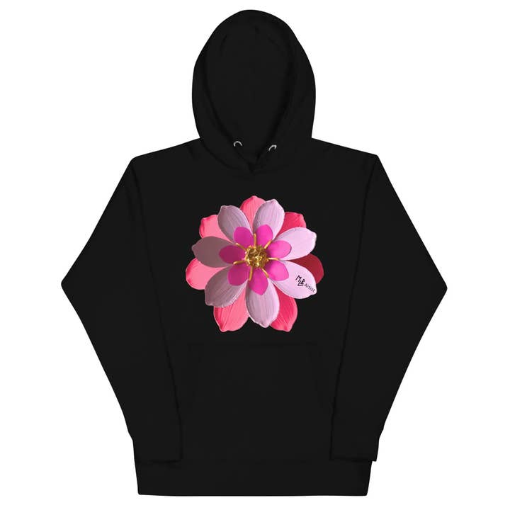 Pink Flower Unisex Hoodie for wholesale by MLB Artist