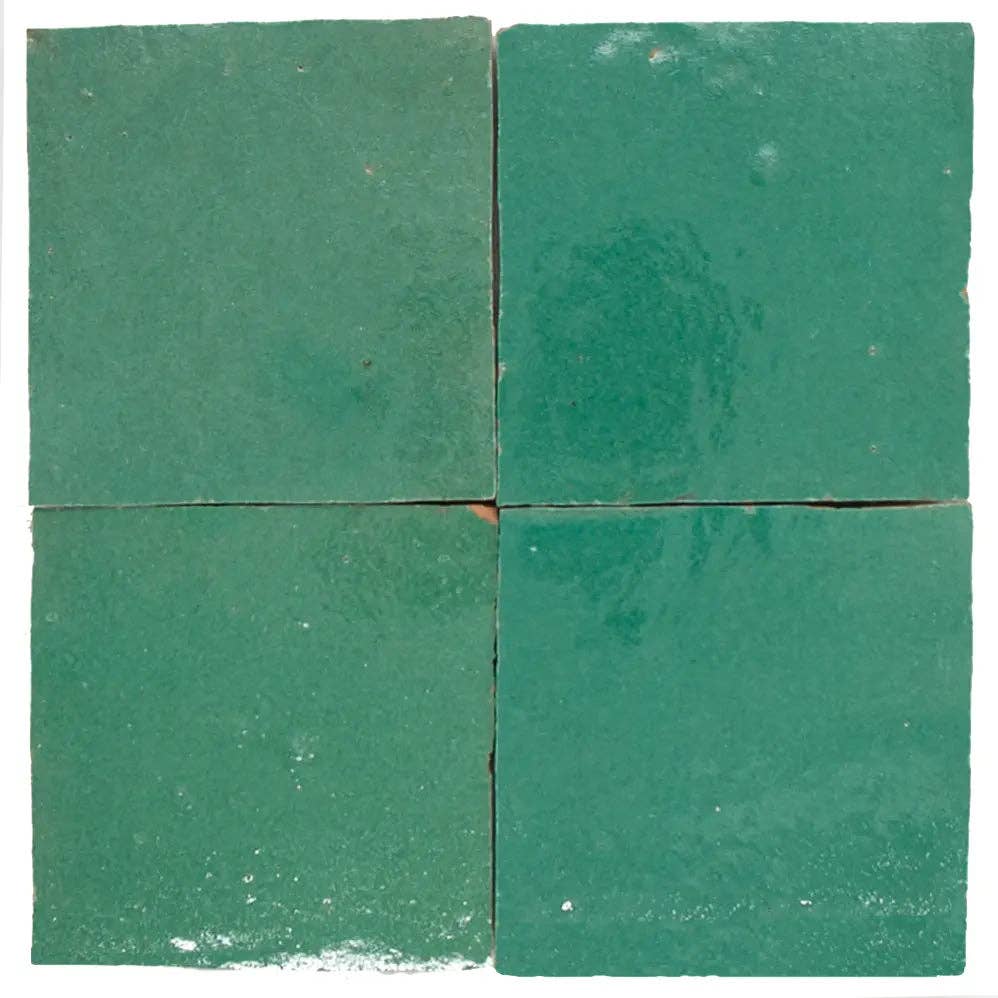 Moroccan Sink – Azulejo de parede por atacado – Verde Turquesa Zellige de Fez0