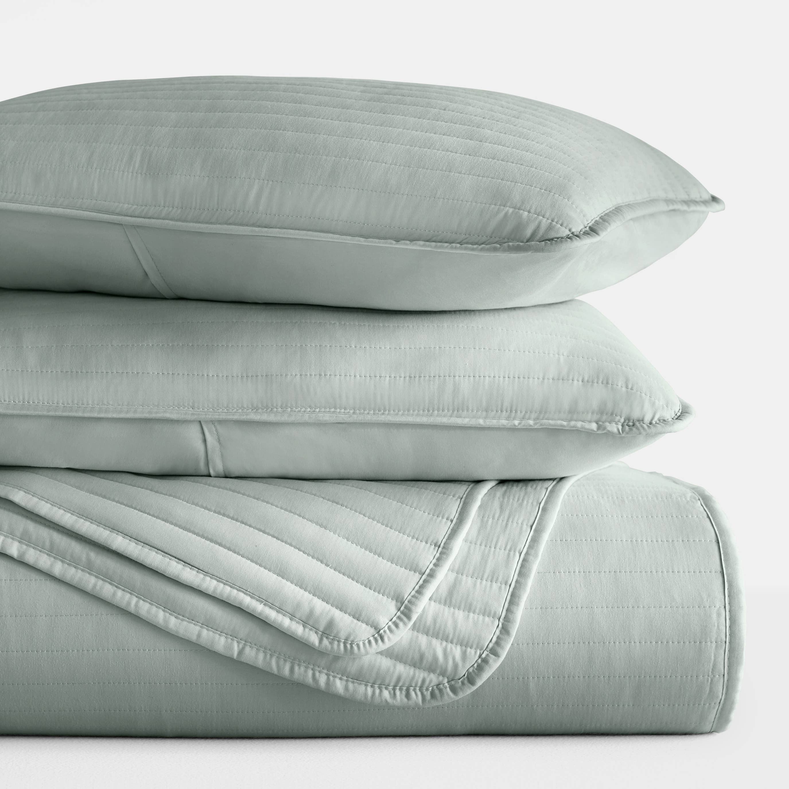 ienjoy Home - Vente Parure de lit - Ensemble de couvre-lit matelassé 3 pièces à rayures iEnjoy Home1