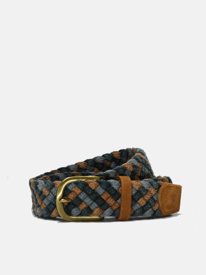 Ceinture tissée Tan pour la vente par Curated Basics