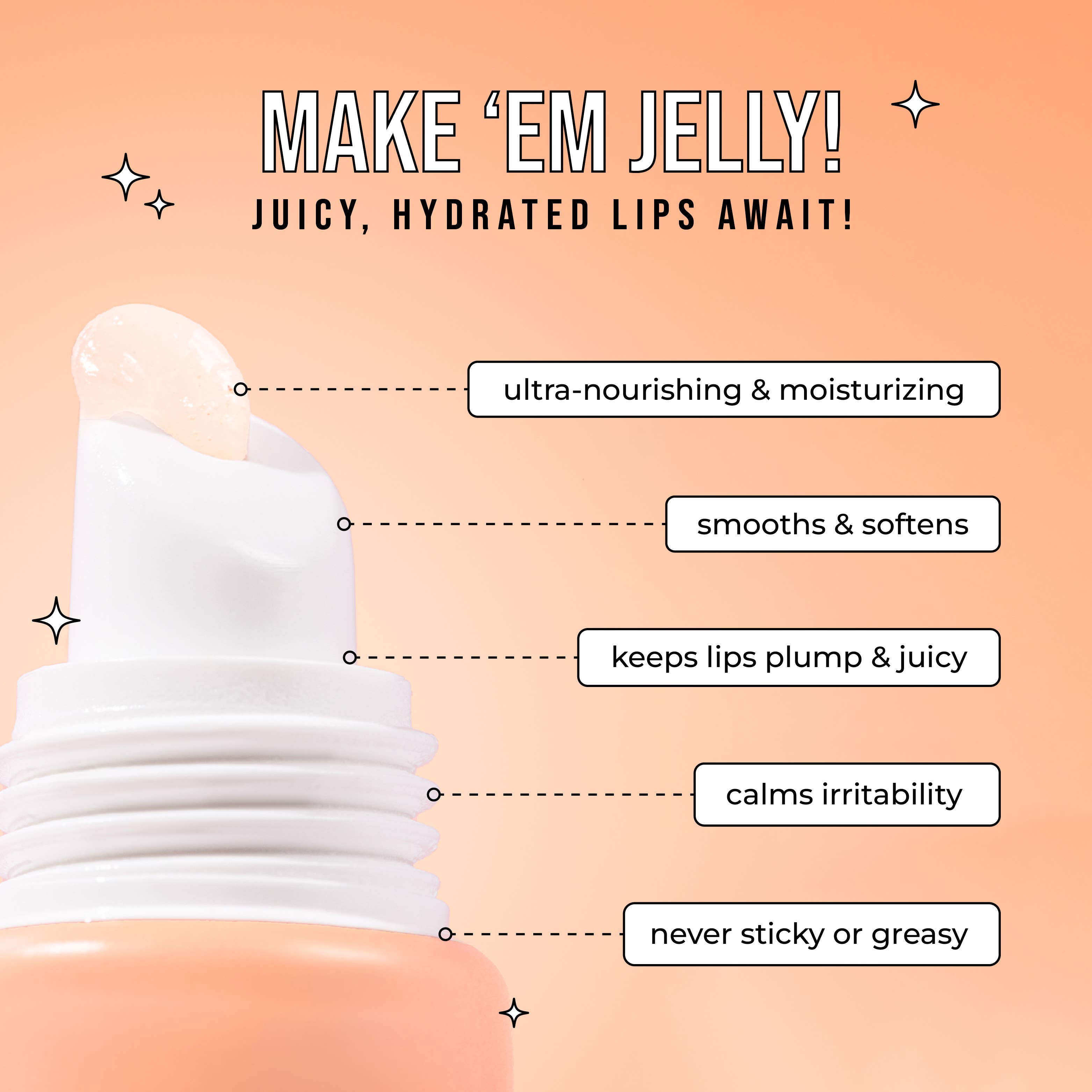 Avatara - Wholesale Lip Treatment/Mask - Peach Beach Lip Jelly2