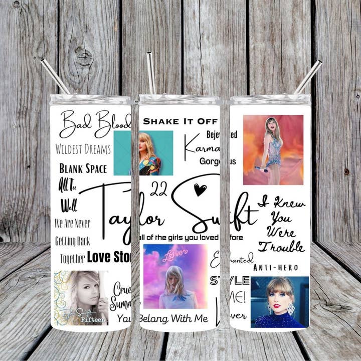 Gobelet Skinny Taylor Swift 20 oz pour la vente par Dogwood Graphics & Design