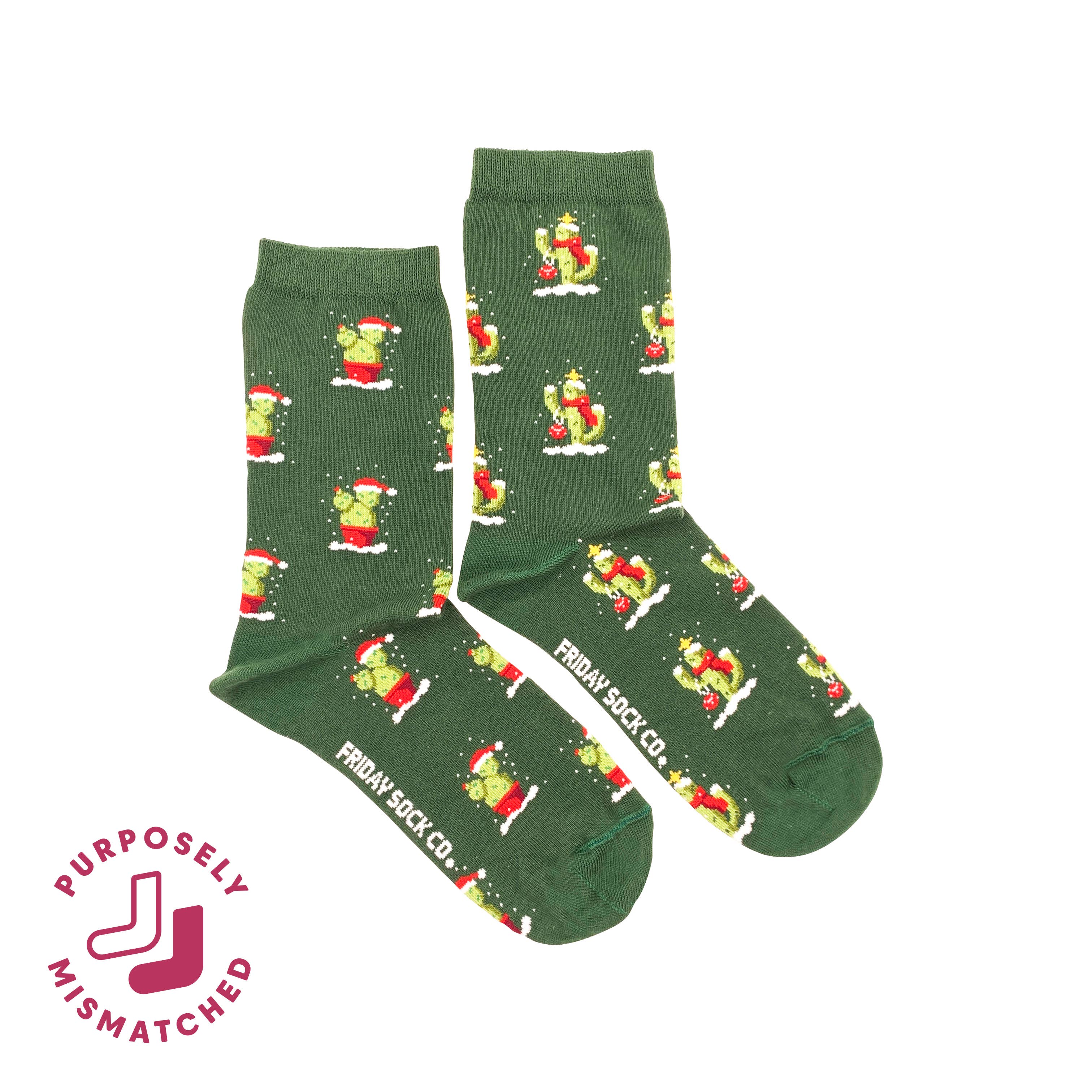 Friday Sock Co. - Vendita all'ingrosso Calzini - Donna - Calzini Ugly Christmas Cactus da donna