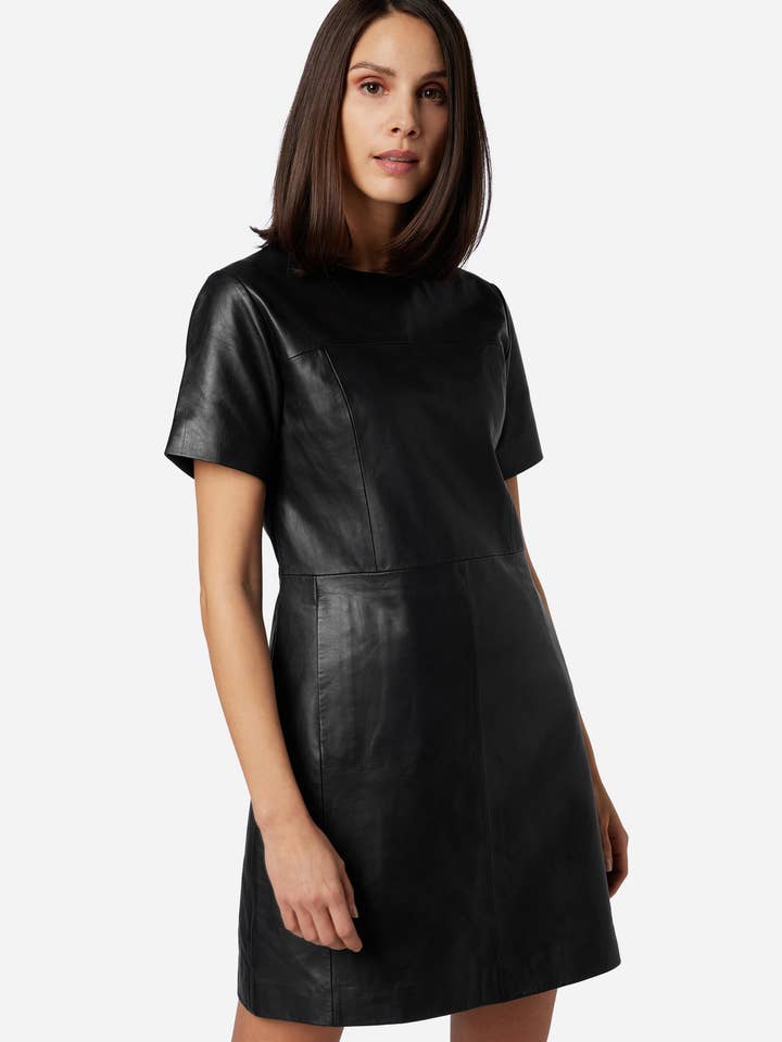 Ricano - Wholesale Dress - Women's - Ladies leather dress femme - premium lamb leather