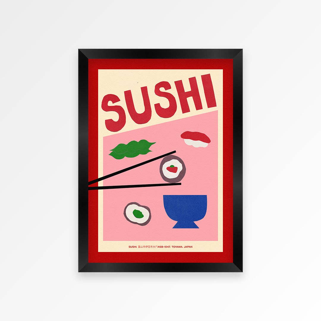 Proper Good – wholesale Art print – Sushi Hand Collaged Print2