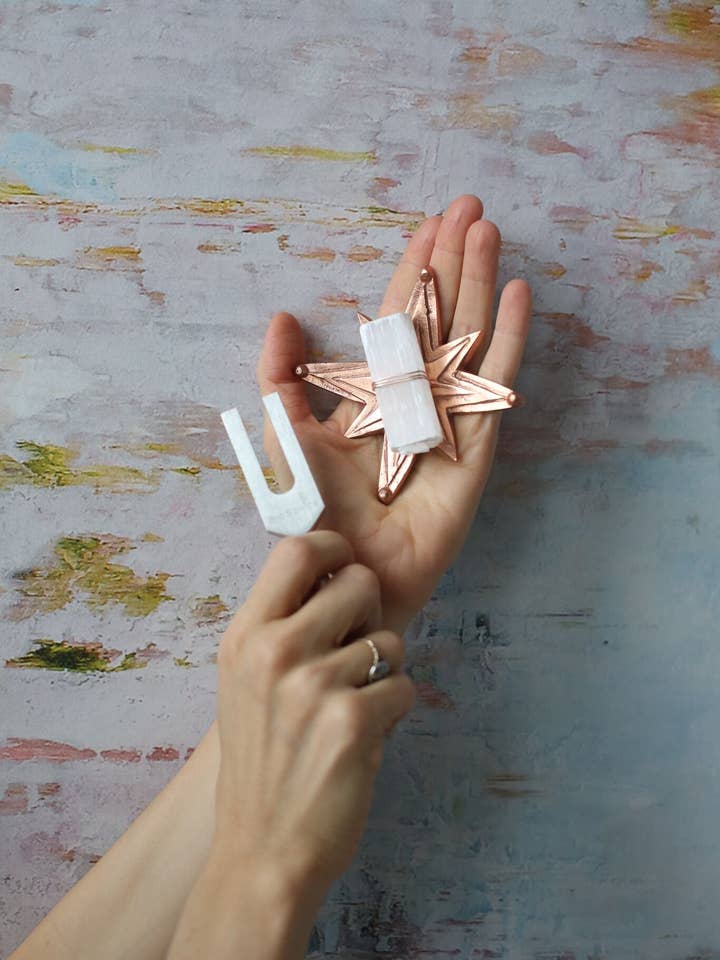 Sound Healing Crystal Kit - Tuning Fork & Star Crystal Dish for wholesale by Ariana Ost