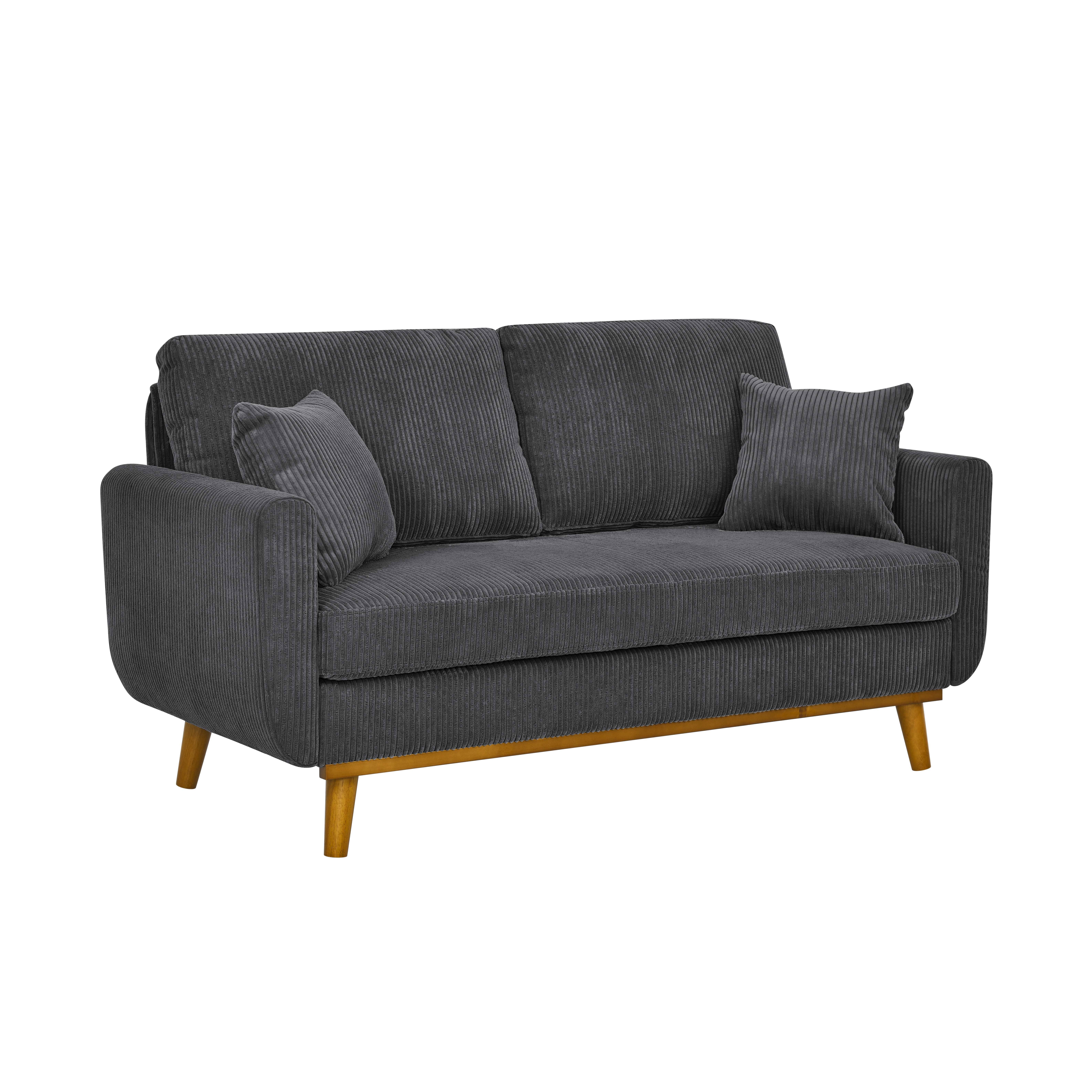 39F Inc. - Wholesale Sofa - Asher Mid-Century Corduroy Sofa, 5-Color, 2-Seat16