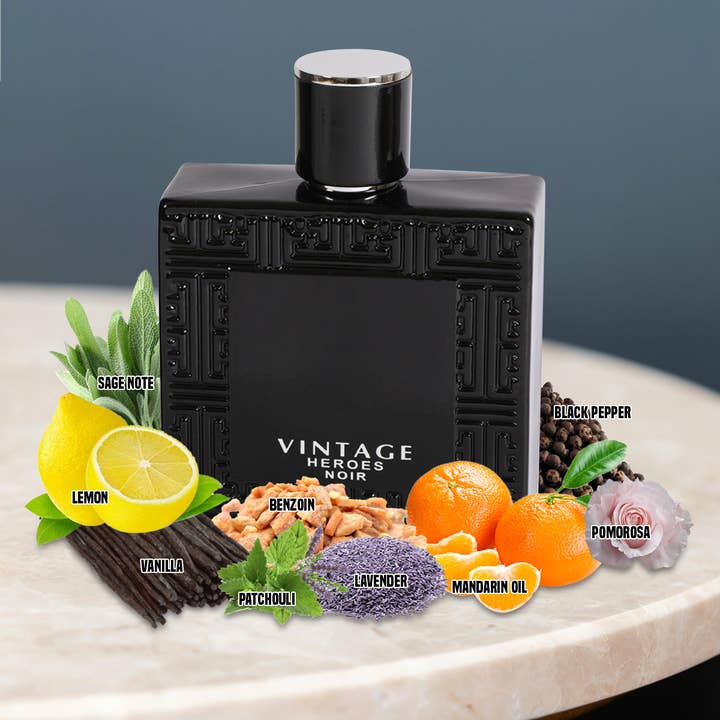 MYS Wholesale Inc - Wholesale Cologne Spray - Vintage Hereos Noir Spray Cologne Eau De Parfum For Men