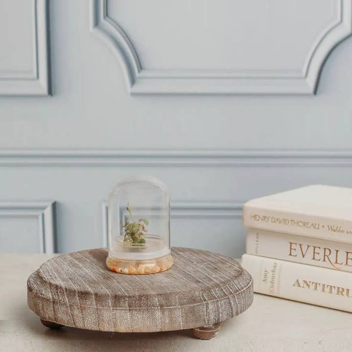 Gia Roma - Wholesale Decoratief dienblad - Ronde houten standaard en sierbord voor tafeldecoratie20