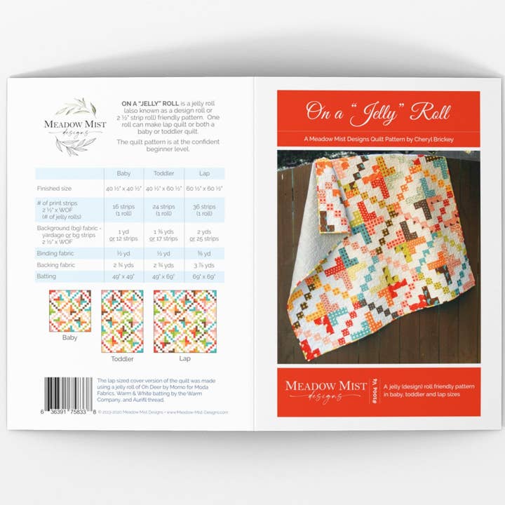 On a "Jelly" Roll - Printed Pattern for wholesale by Meadow Mist Designs