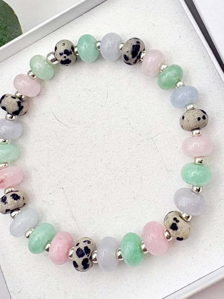 Pastel Candy Gemstone Beaded Bracelet for wholesale by Candi Co Jewellery