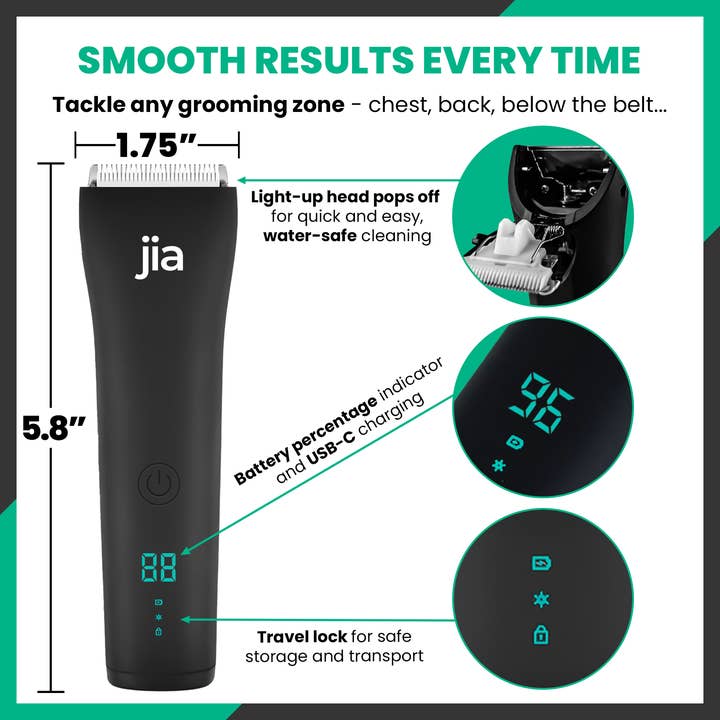 jia Personal Care - Wholesale Electric Shaver - Men's - Jia WGM BodyShaver 1.0 - Waterproof Electric Trimmer3