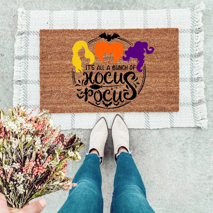 It's Just A Bunch Of Hocus Pocus Doormat for wholesale by The Simply Rustic Barn LLC