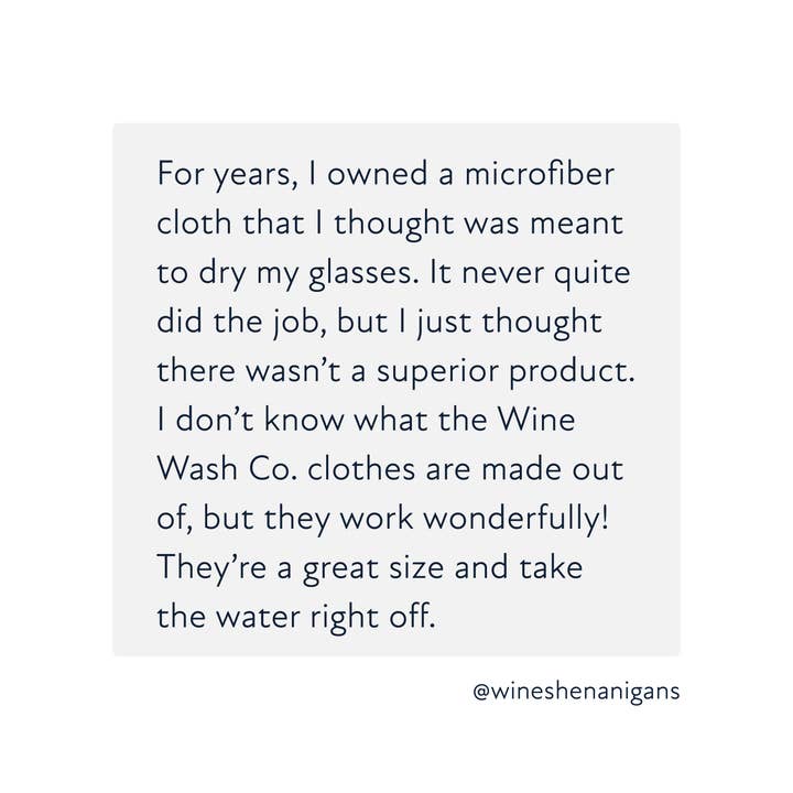 Wine Wash Co. - Wholesale Bar tool - Microfiber Polishing Cloth5