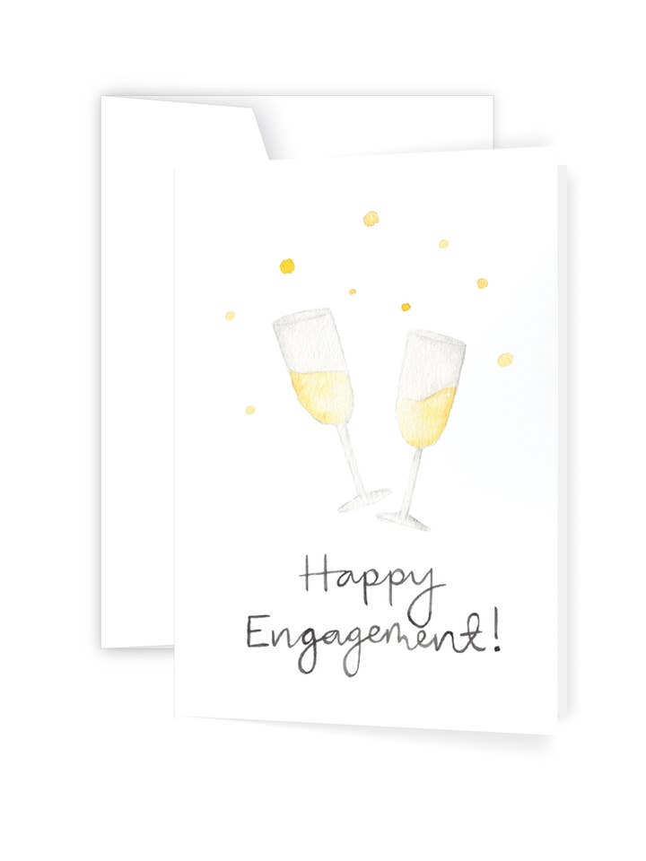 Happy Engagement Greeting Card for wholesale by Ellen Walsh Designs