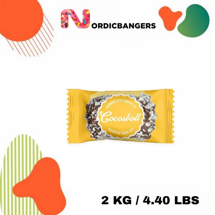 Nordicbangers - Swedish Candy Supply - Wholesale Chocolate-covered sweets - Kokosboll 2KG