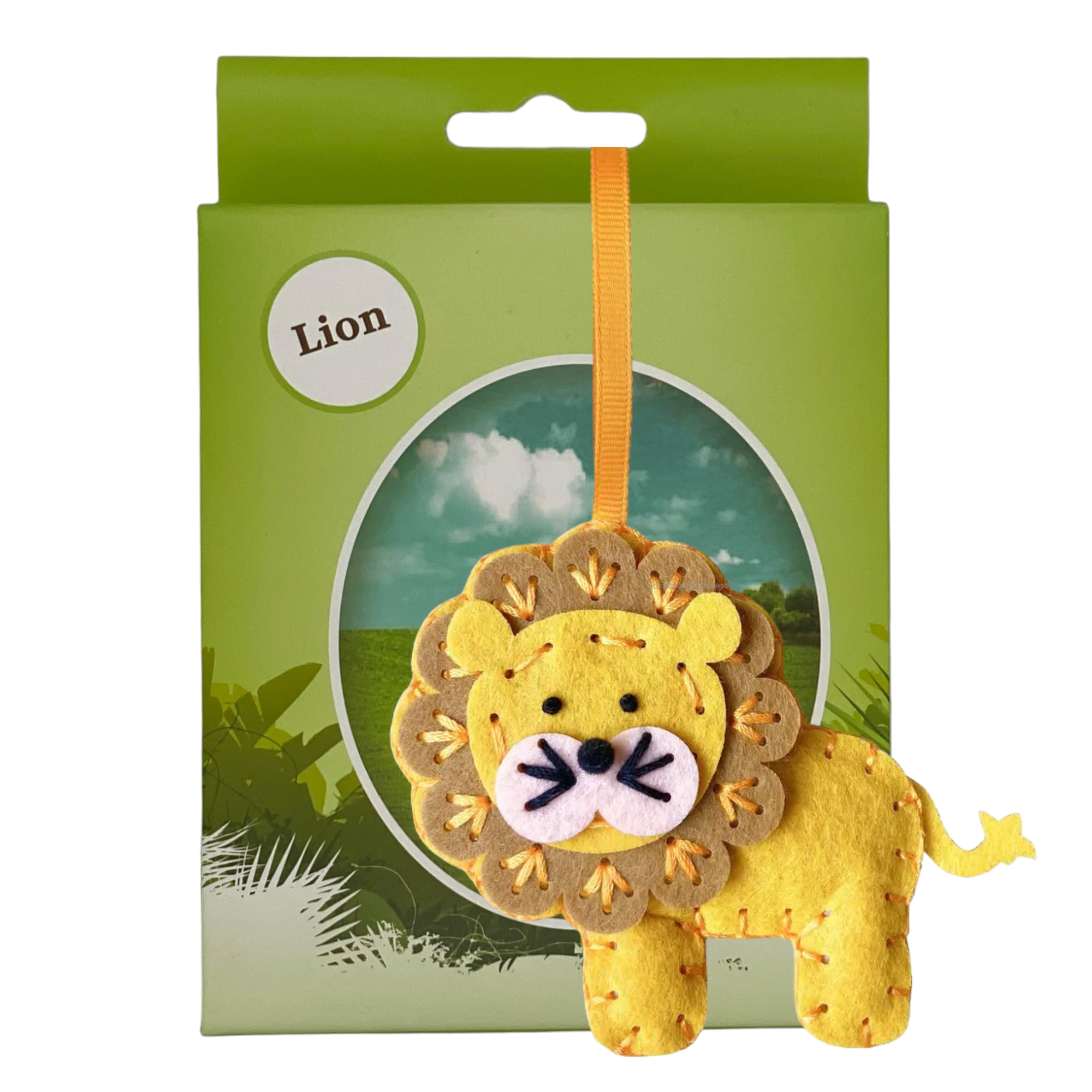 Wildlife Tree - Wholesale DIY Craft Kit - Kids - DIY Felt Lion Sewing Kit1