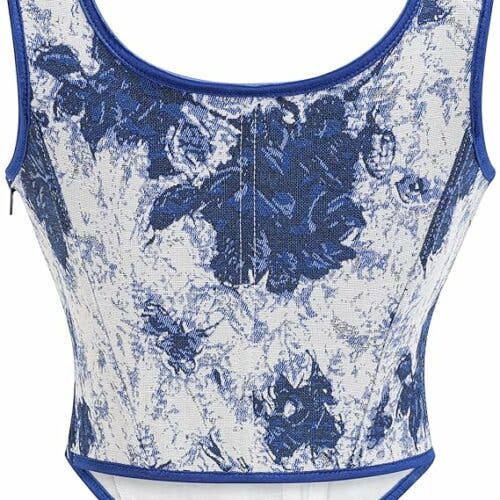 Western Fashion - Wholesale Corset - Women's - Flower print corset1