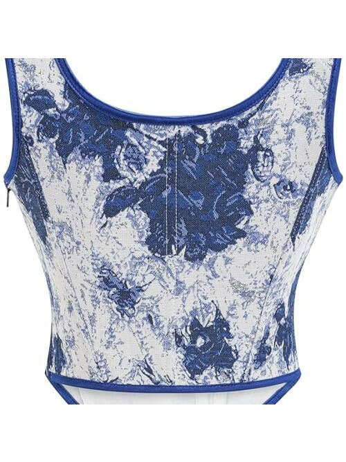 Western Fashion - Wholesale Corset - Women's - Flower print corset1