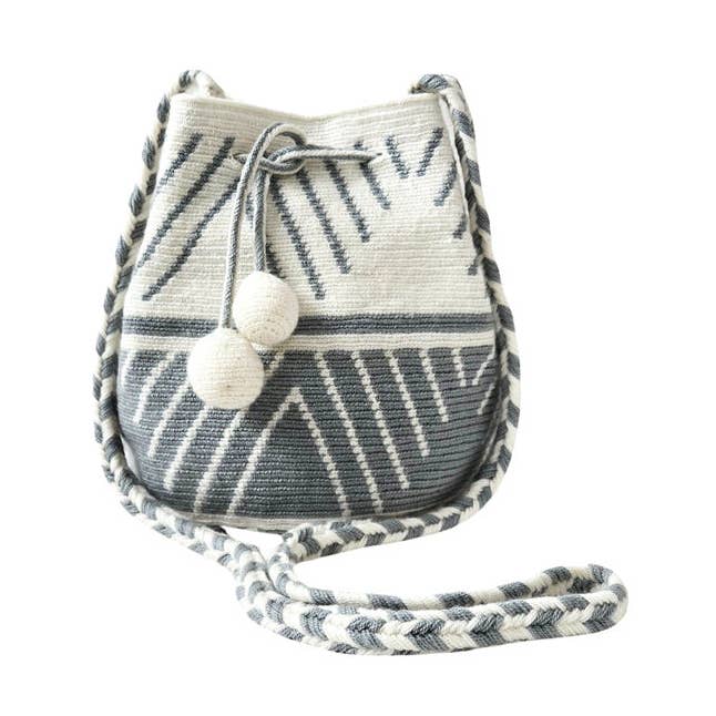 Grau/Blaue Klassische "Mini" Moderne Tages-Mochila für den Großhandel von Vieve