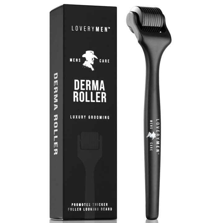 Lovery - Wholesale Beard Conditioner - LOVERYMEN Derma Roller – 540 Titanium-Coated Microneedles