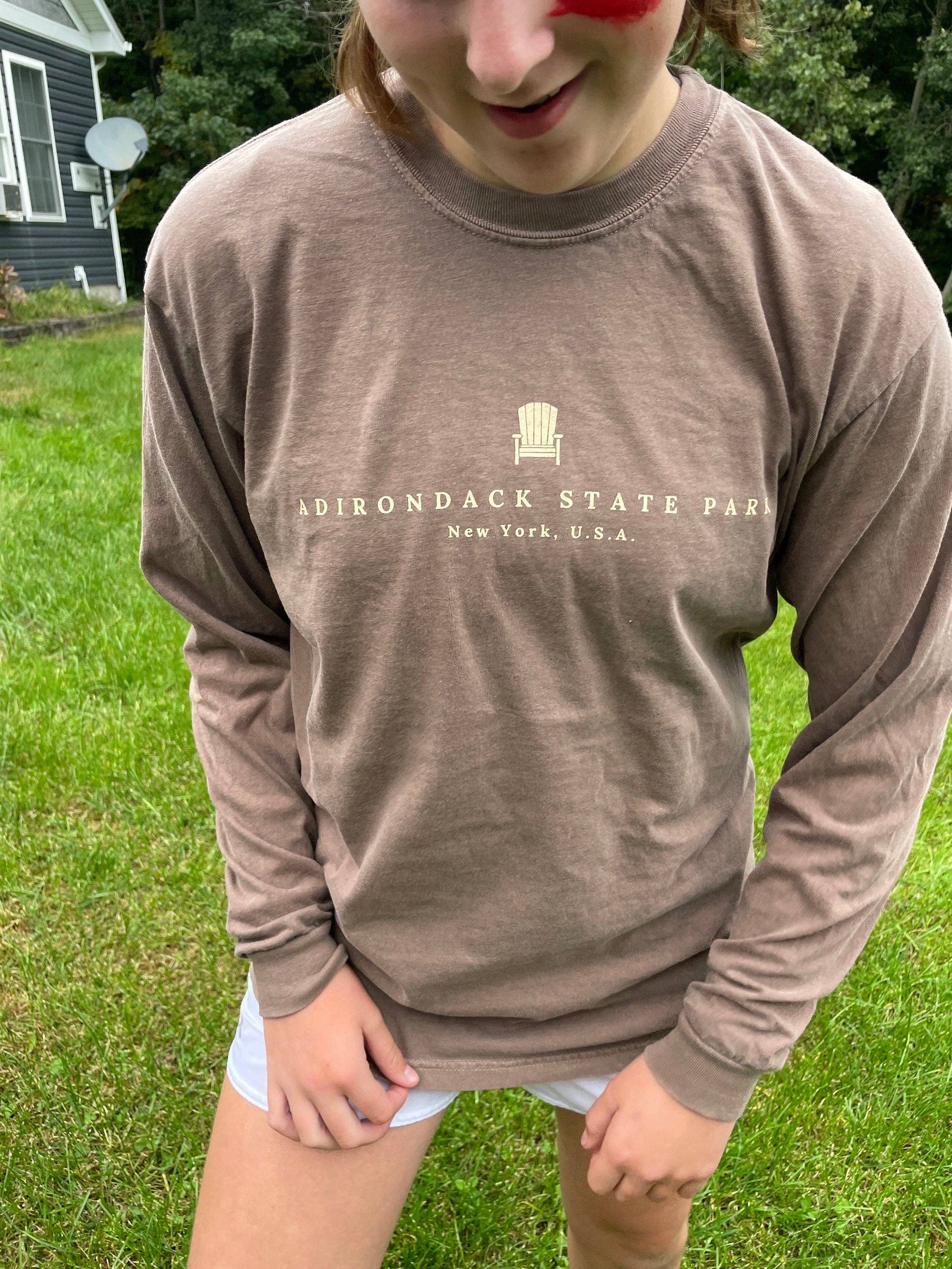 Just Wandering Co. - Wholesale Screen Printed T-Shirt - Women's - Adirondack Park Long Sleeve Shirt | Plattsburgh, New York |7