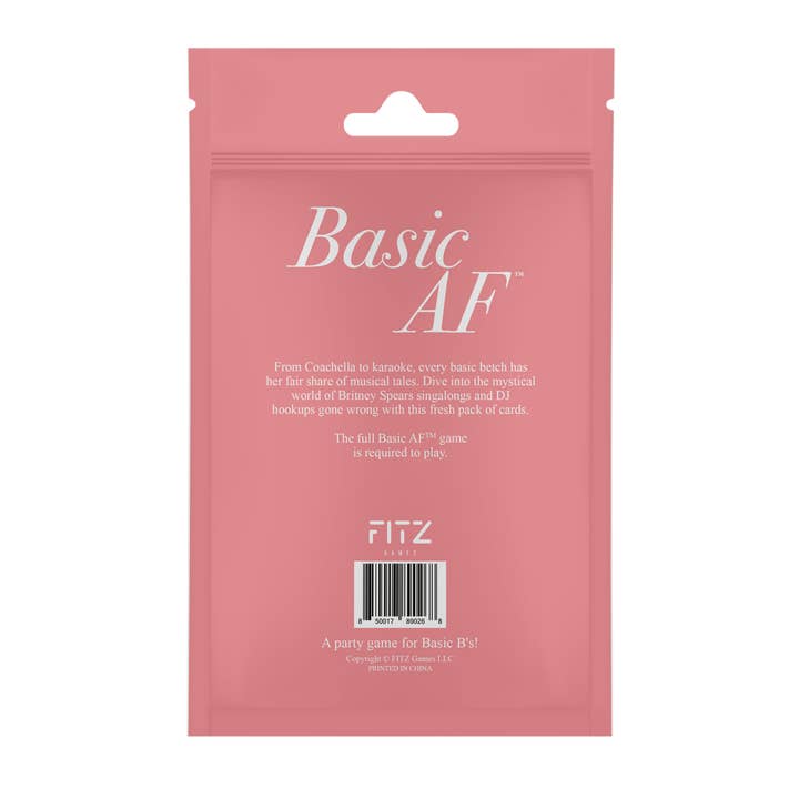 Fitz Games - Venta al por mayor Juegos de cartas - BASIC AF - Pack de expansión musical