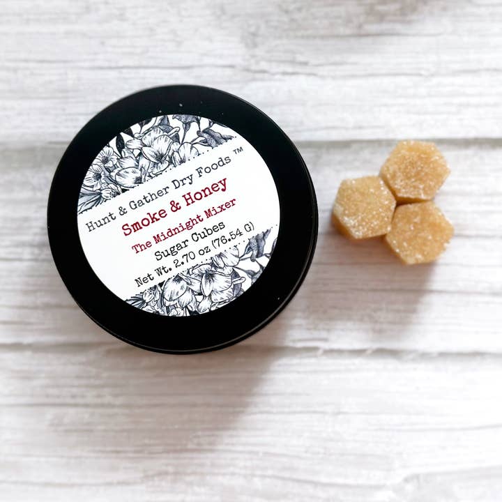 Hunt and Gather Dry Foods - Vente Sucre - The Midnight Mixer Smoke & Honey Sugar Cube1