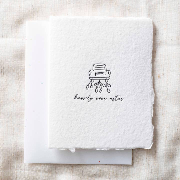 Happily Ever After | Wedding Eco-Friendly Greeting Card for wholesale by Paper Baristas