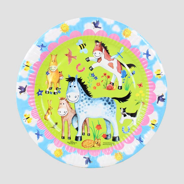 Assiettes de fête Pony Pals 8 pièces pour la vente par Grays 1922