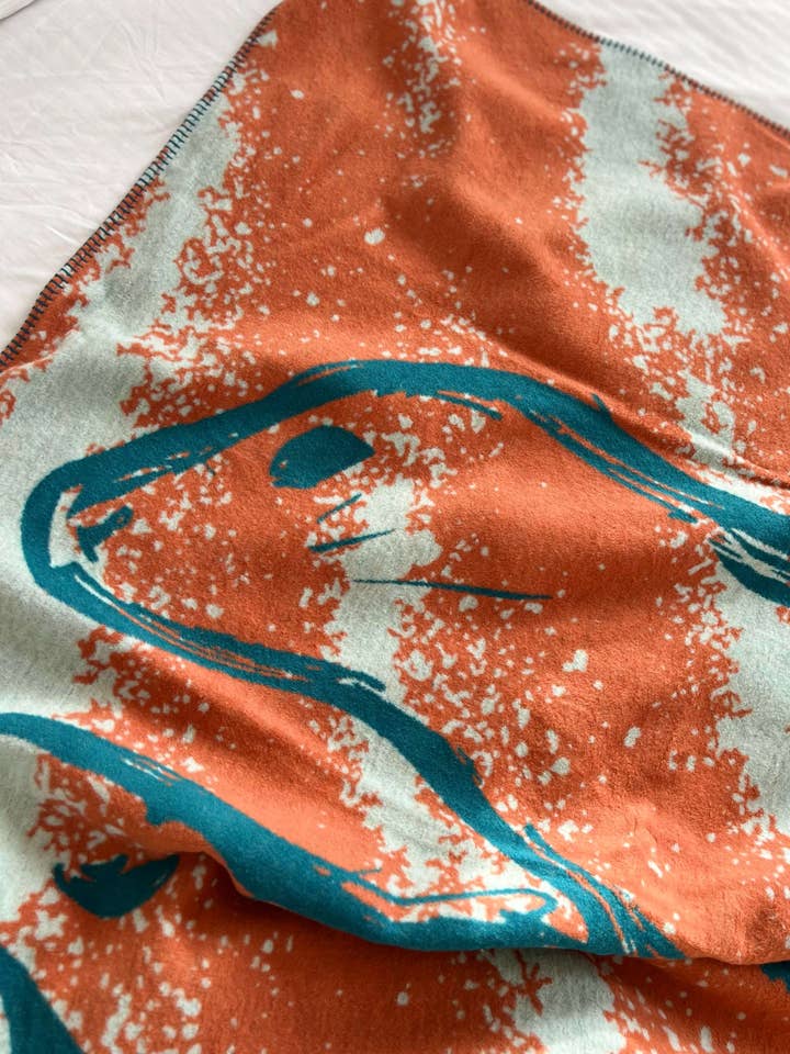 Seal Love Coastal Blanket – Recycled Cotton for wholesale by Creek Lifestyle
